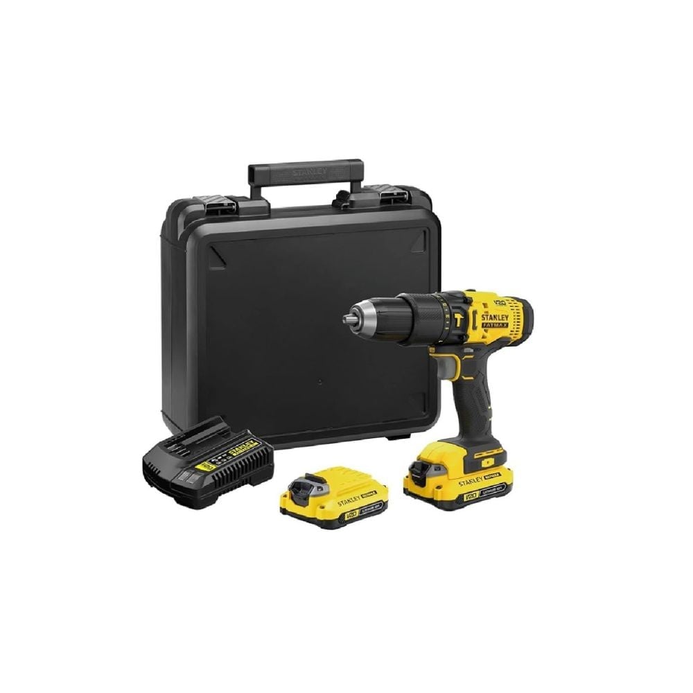 Furadeira/Parafusadeira Stanley - Impacto 1/2" 20V 2 Baterias 1.5Ah com Maleta | SCD711C2K-BR - imagem 1