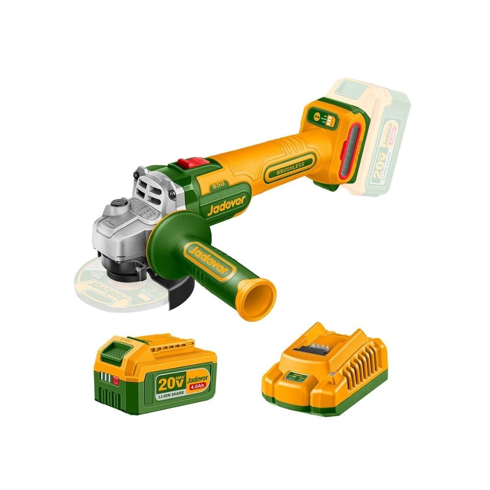 Esmerilhadeira 4.1/2" 20V 850W C/ 1 Bateria+Carregador Jadever - imagem 1