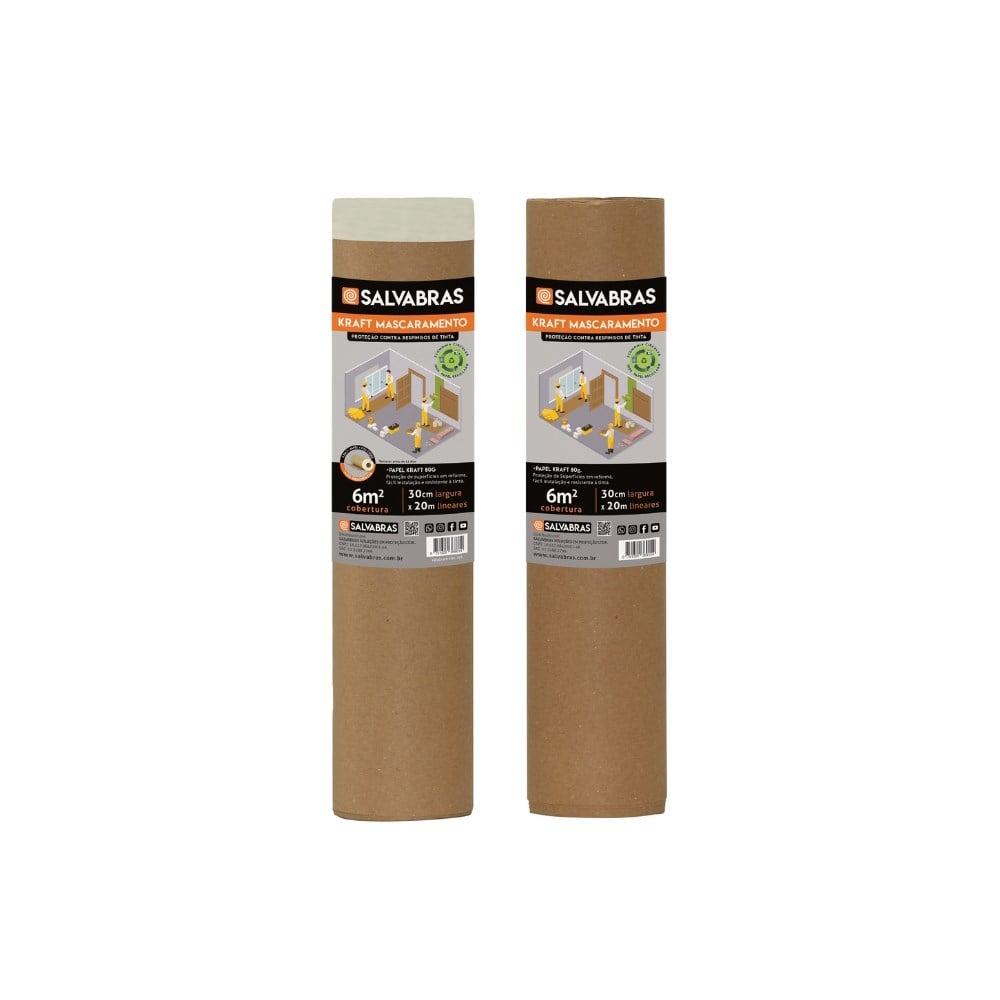 Papel Kraft Salvabras Proteção para Pintura 0.60mx20m | P00044