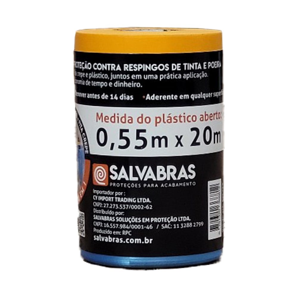 Mascaramento para Pintura Salvabras Salva Pintura 20M X 0.55M P00080