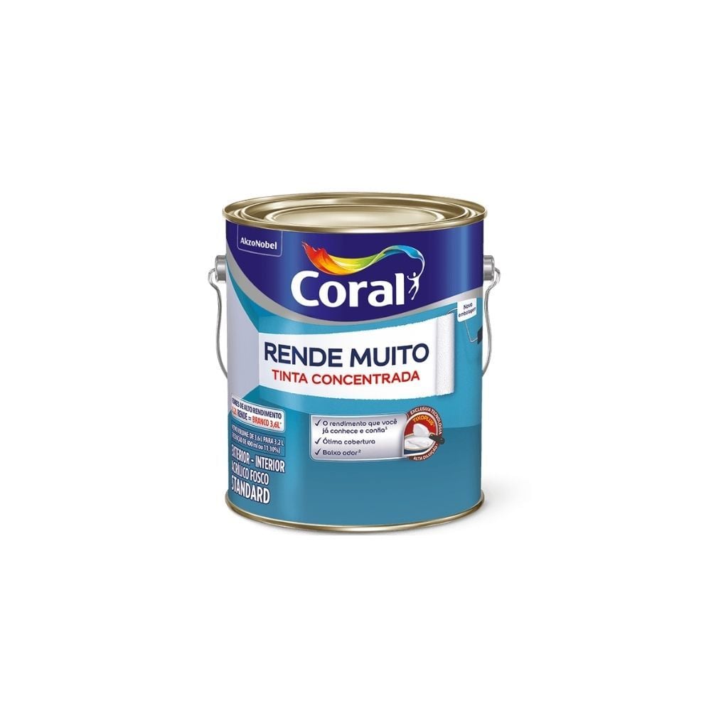 Tinta Acrílica Premium Acetinada Coral Decora Seda 3,2L – Cor Palha - imagem 1
