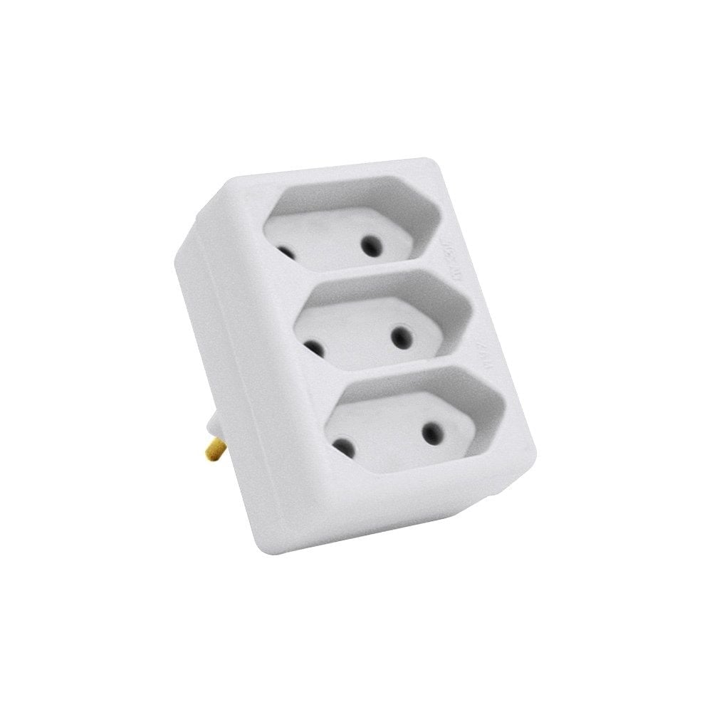 Pino 3 Saídas Perlex - 2 Polos Cinza | 250CZ