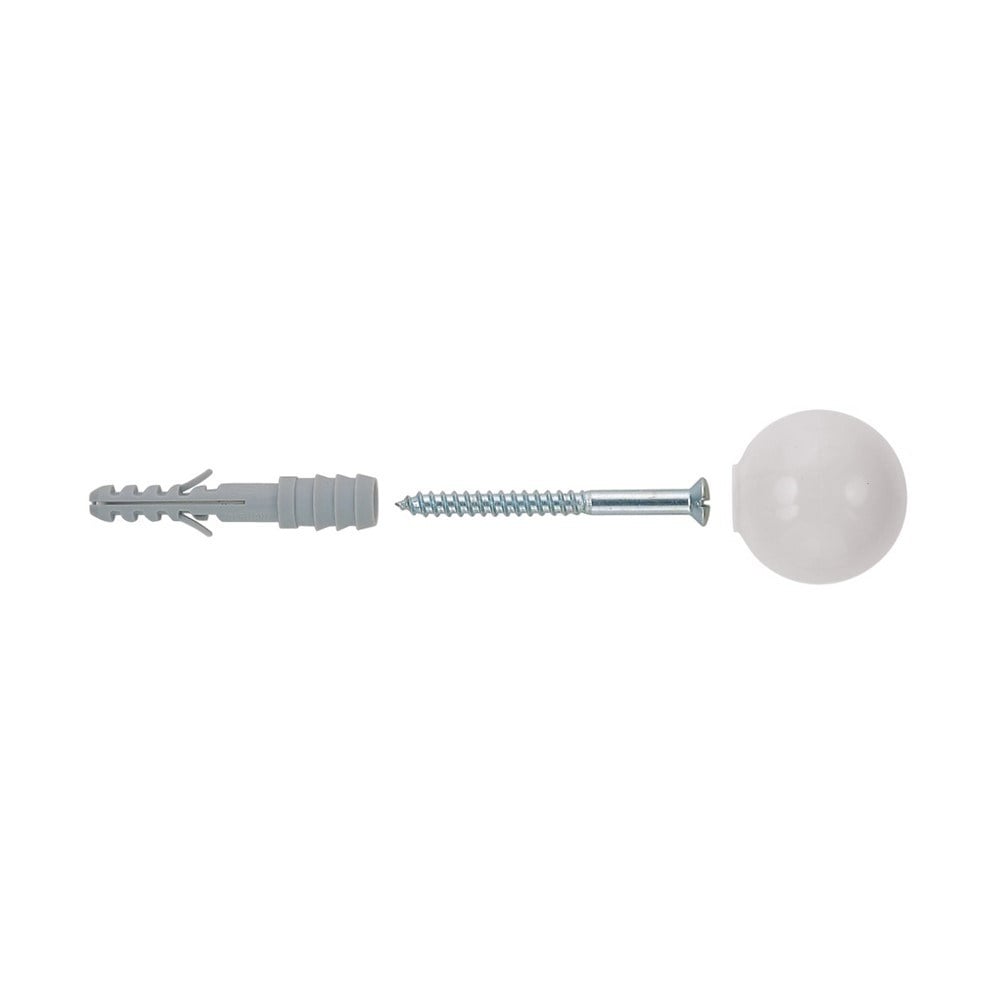 Batedor Porta Fischer Bola Branco com 15 Peças 600370