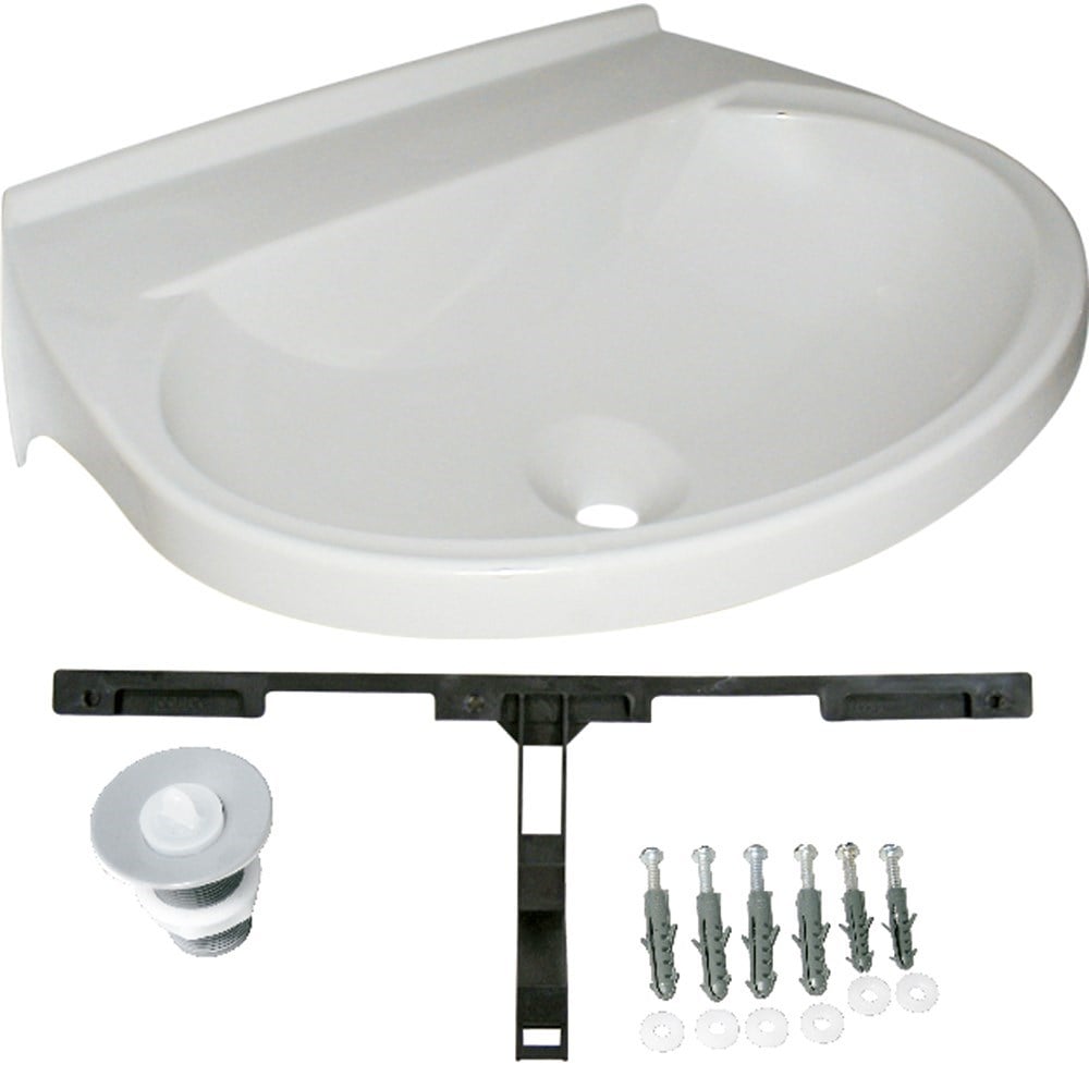 Lavatório Plástico Astra Grande 48.5 X 39 Retangular Branco LV3*BR1