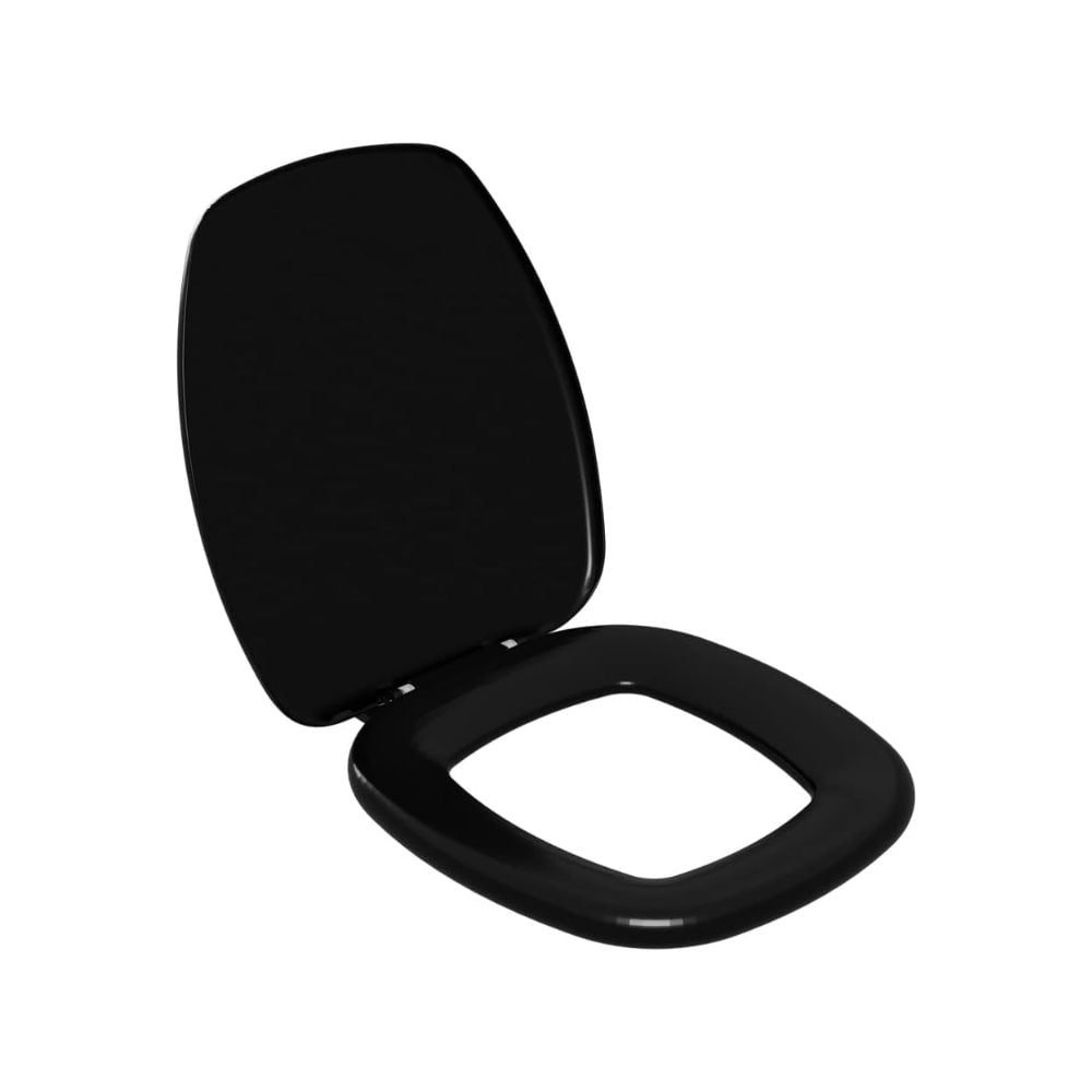 Assento Sanitário Astra Almofadado Thema Incepa Preto | TTHKPR-02 - imagem 1