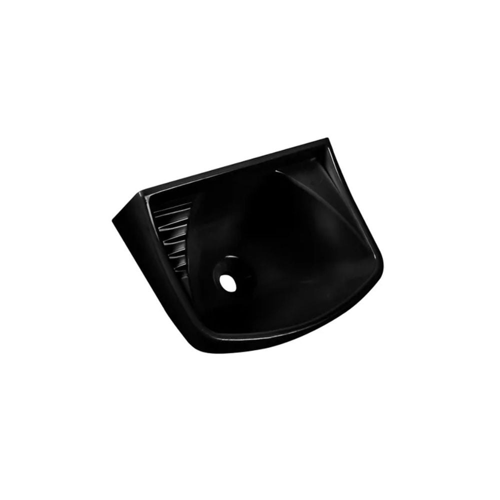 Lavatório Polietileno 36x26cm Preto - imagem 1