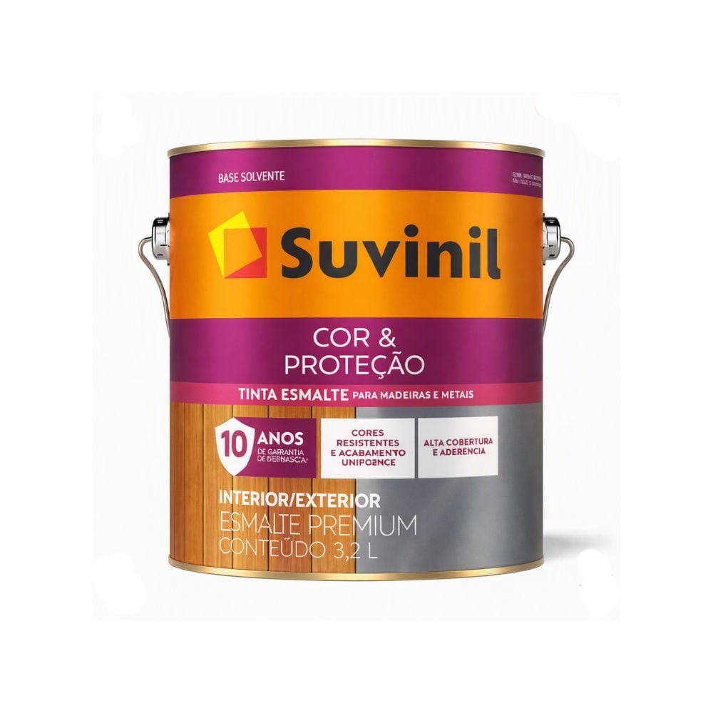 Esmalte Sintético Brilhante Cor e Proteção Suvinil 3.2L Base B2 | 44_JD024448