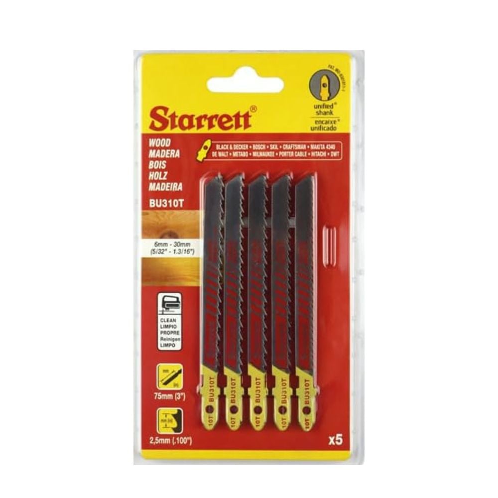 Serra Tico Starrett Madeira 5pecas BU310T - imagem 1