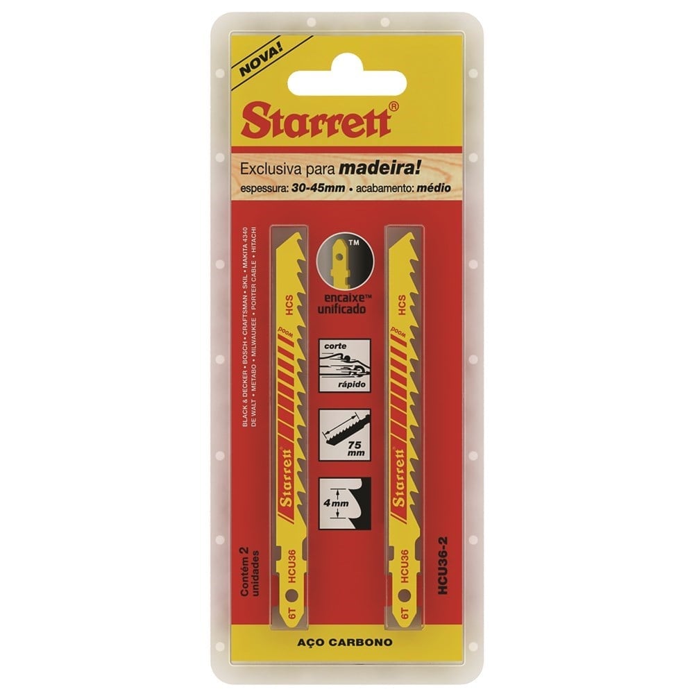 Serra Tico Starrett Madeira 2 Peças HCU36-2