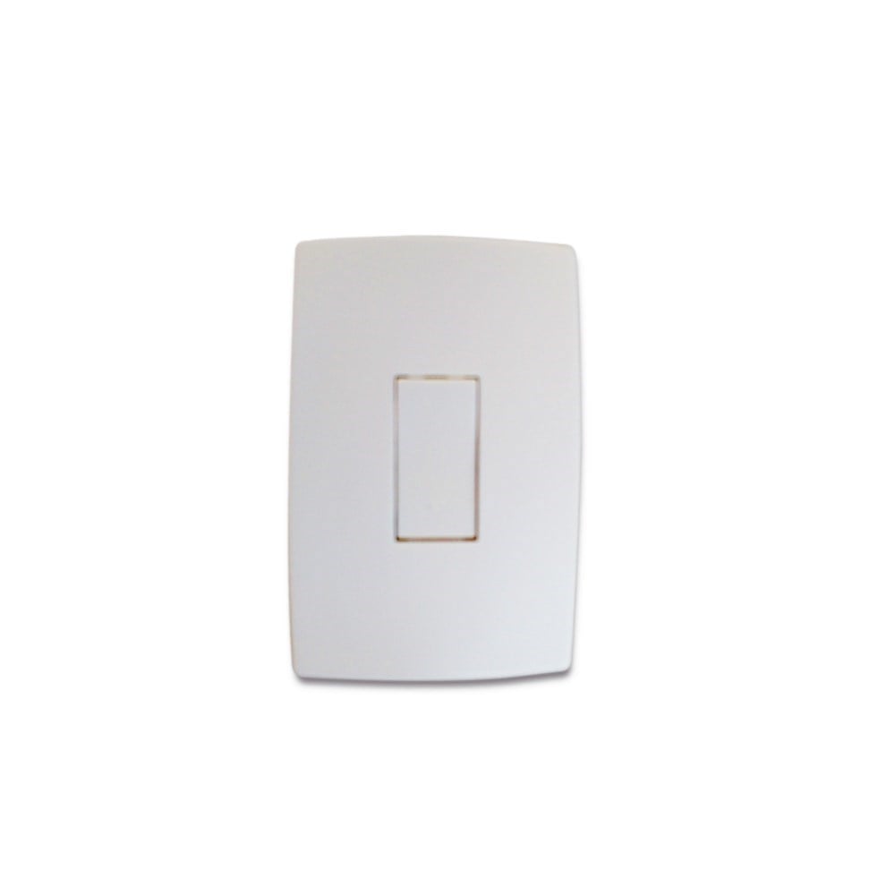 Conjunto Pial Plus 4X2 Branco com Placa 1 Simples 611100