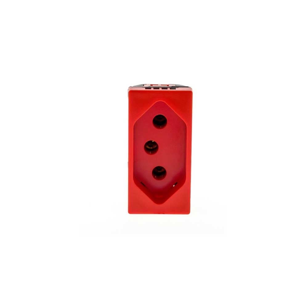 Módulo Pial Plus+ Vermelho 1 Tomada 20A Borne Parafuso | 615079VM