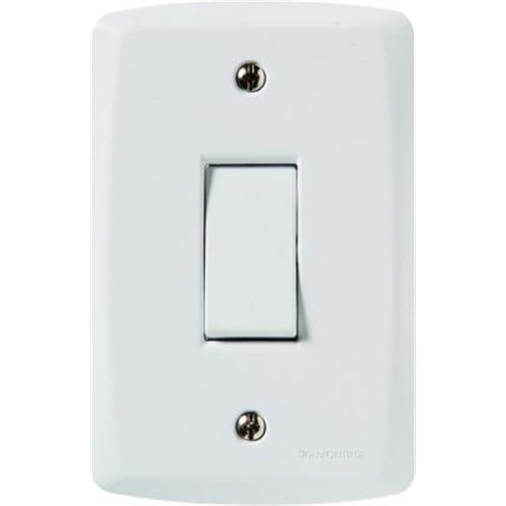 Conjunto Tramontina Lux 4X2 Branco com Placa 1 Bipolar 57145004