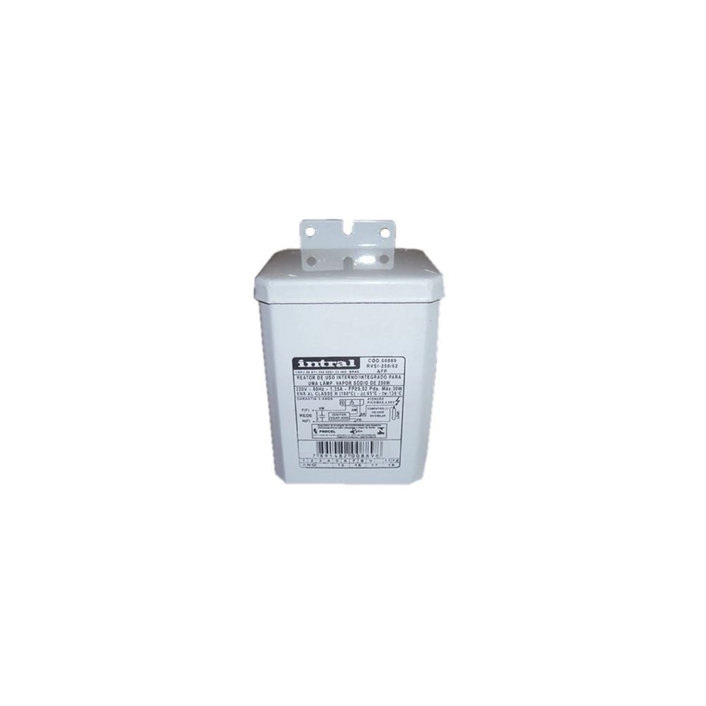 Reator Intral Vapor Metálico Interno 250W Ignitor+Capacitor Alto Fator 1206