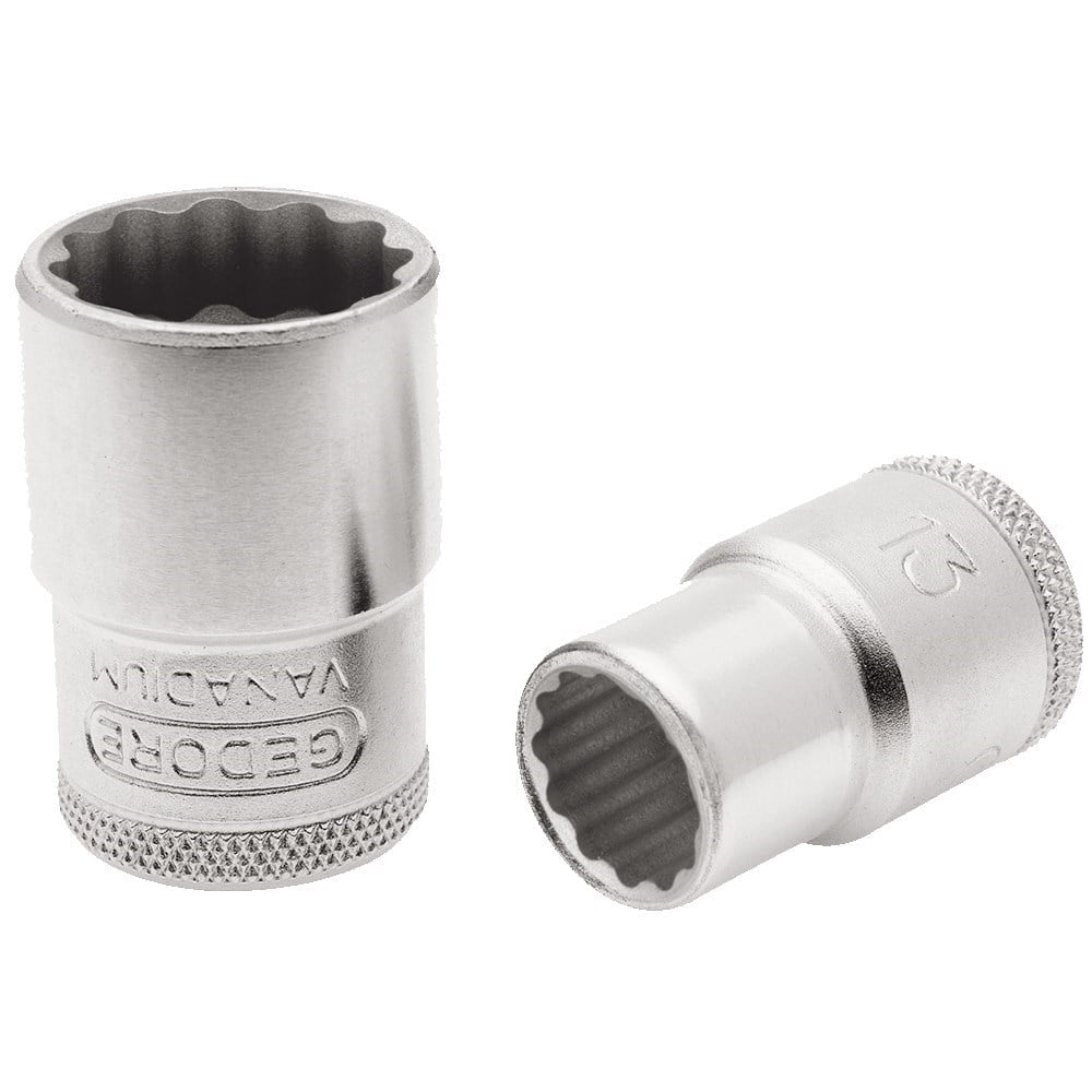 Soquete Gedore Encaixe Estriado 1/2 D19 28mm 15118