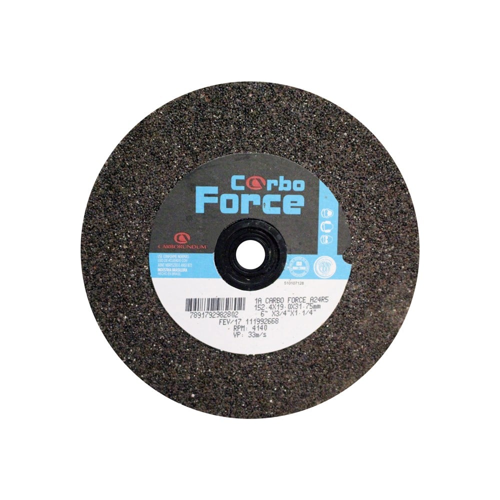 Rebolo Carborundum Ferro 6x3/4" Grosso A24 66253331497