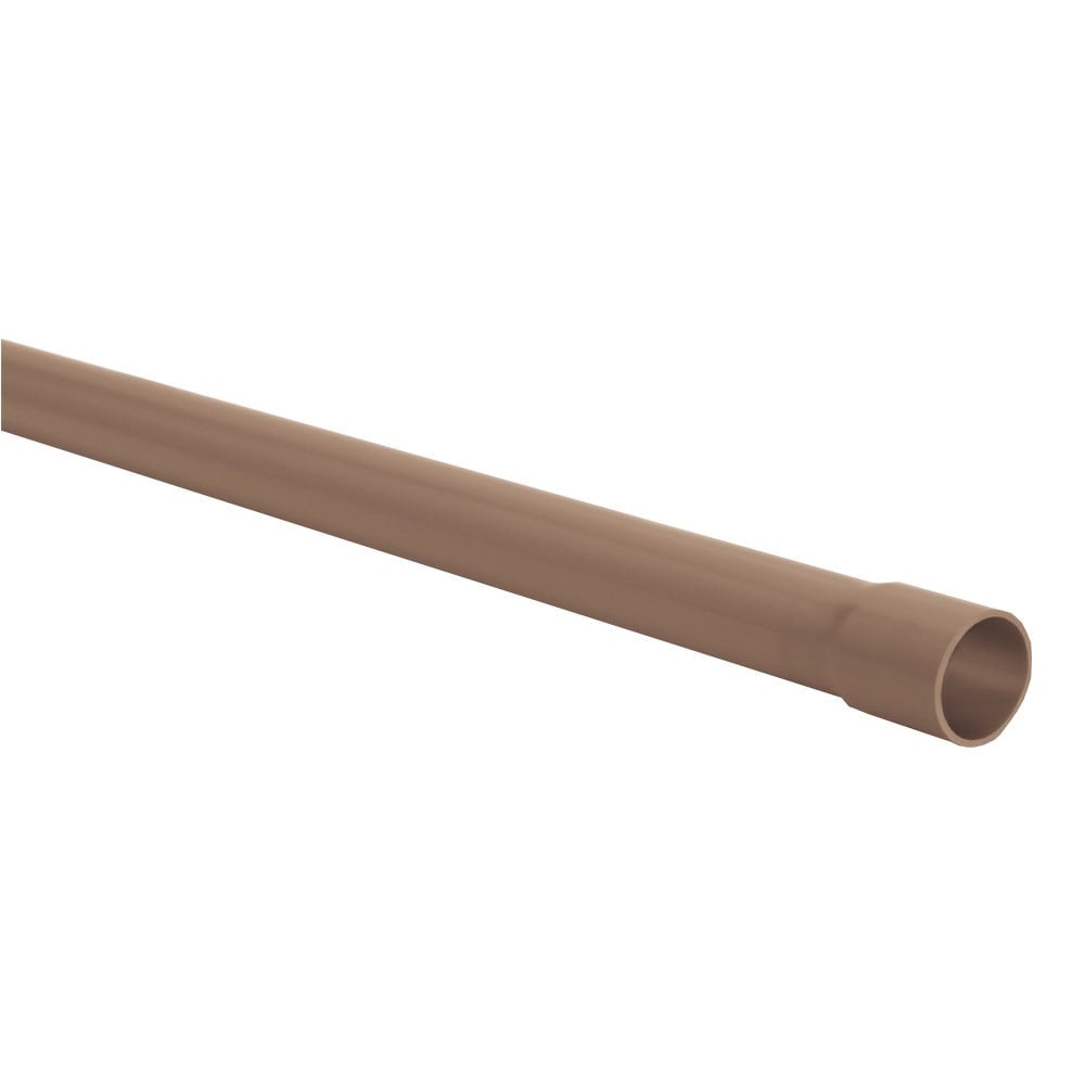 Tubo Plástico Amanco Marrom Soldável 50mm 1.1/2X6M 10461