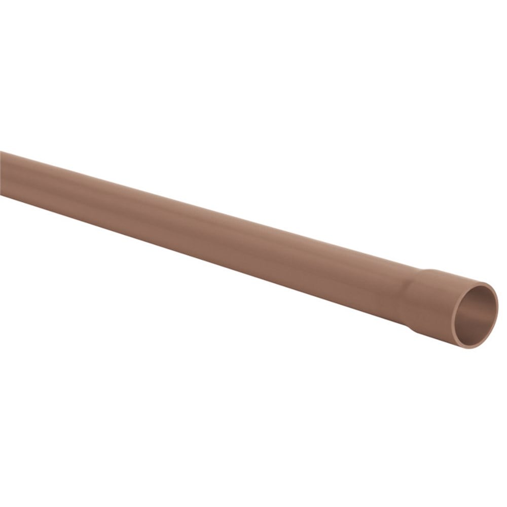 Tubo Plástico Amanco Marrom Soldável 50mm 1.1/2X3M 10091