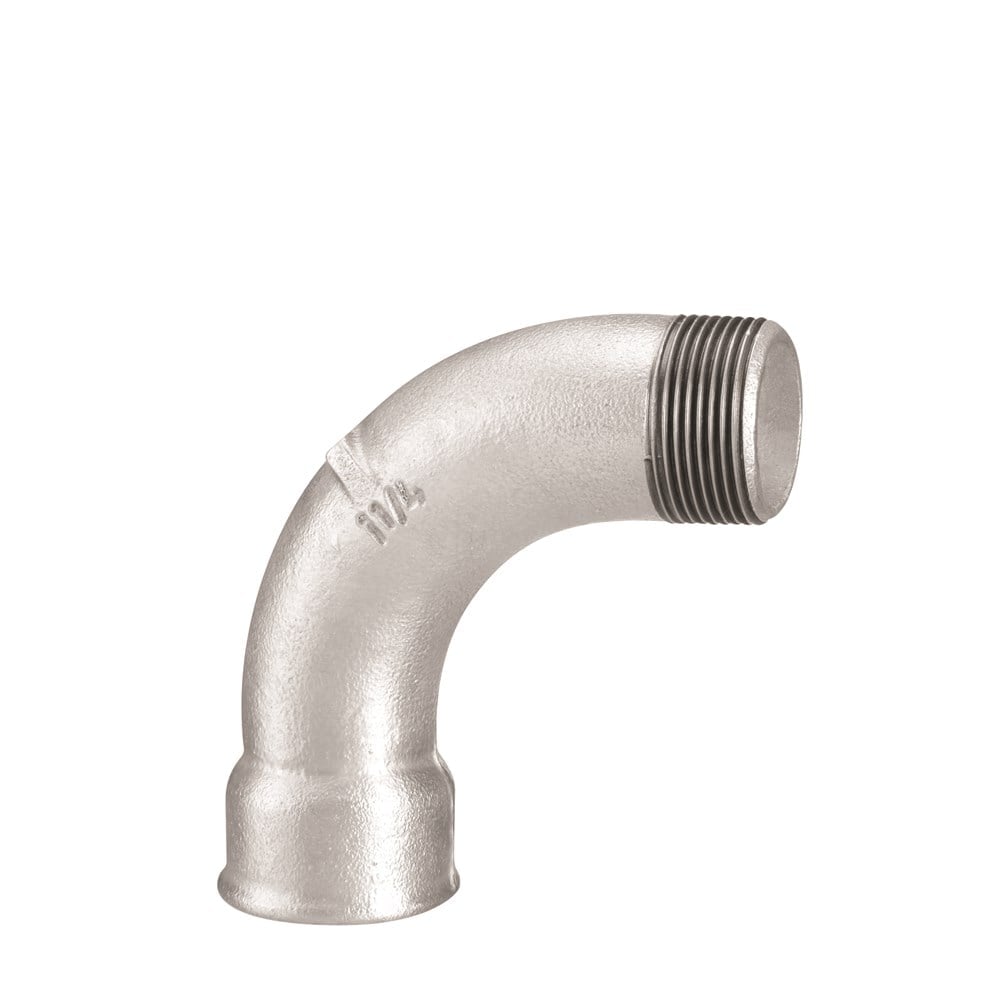 Tupy Curva Macho/Fêmea Ferro Galvanizado (A)1/4" 122400233