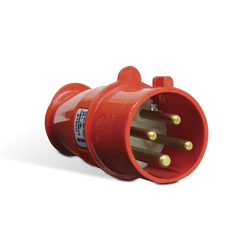 Pino 3 Polos + Terra Steck 380V 32A Vermelho N4276