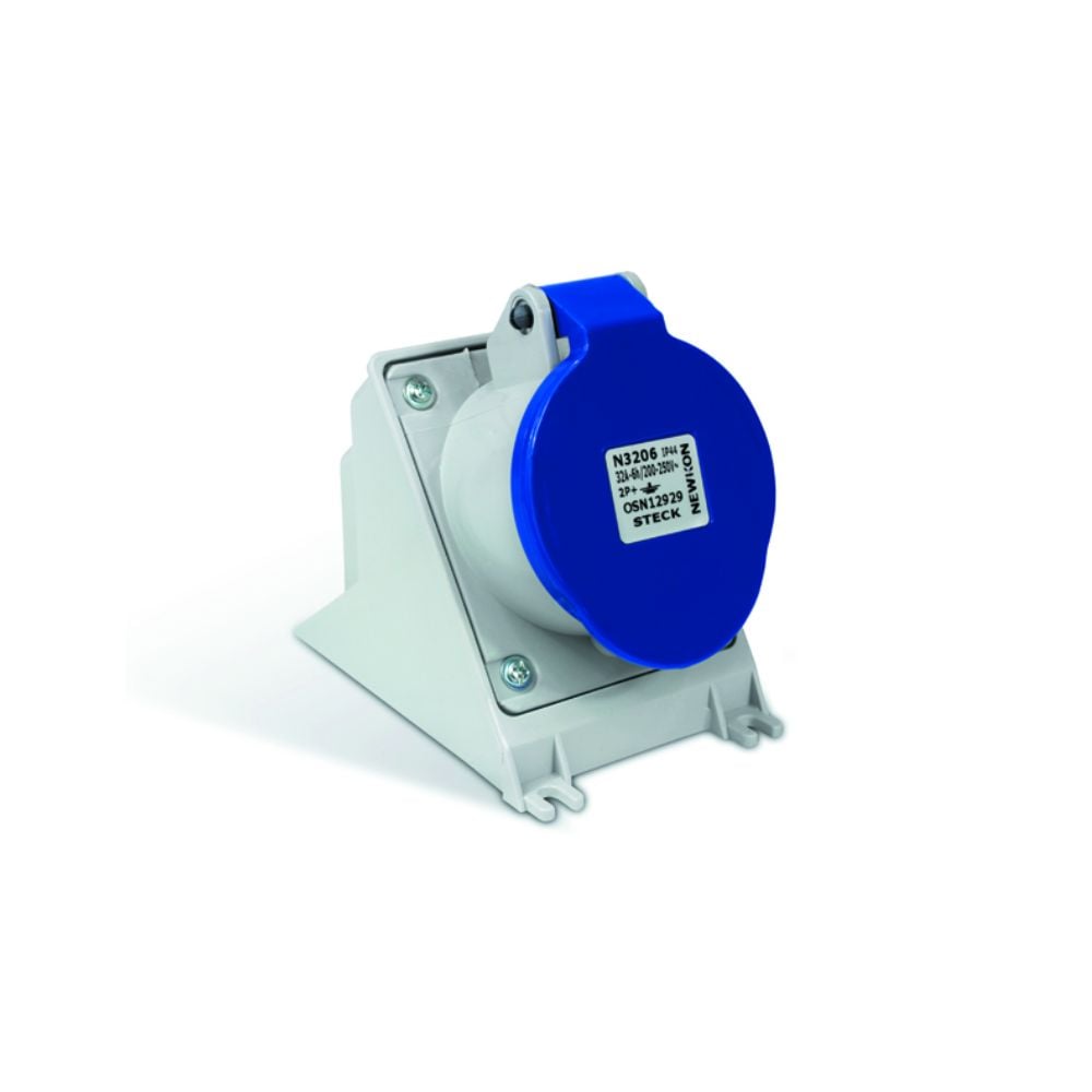 Tomada 2 Polos +Terra Steck 220V 32A N3206