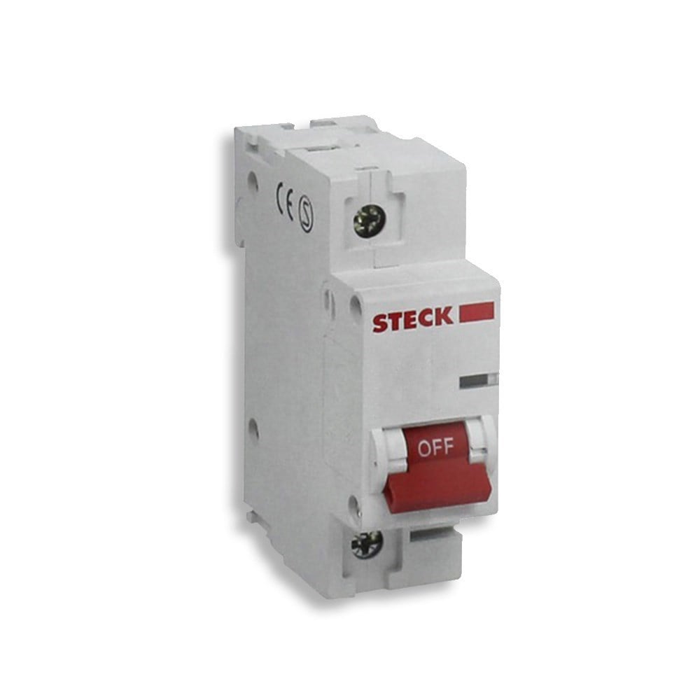 Disjuntor Steck DIN Unipolar 40A SD61 C SDD61C40