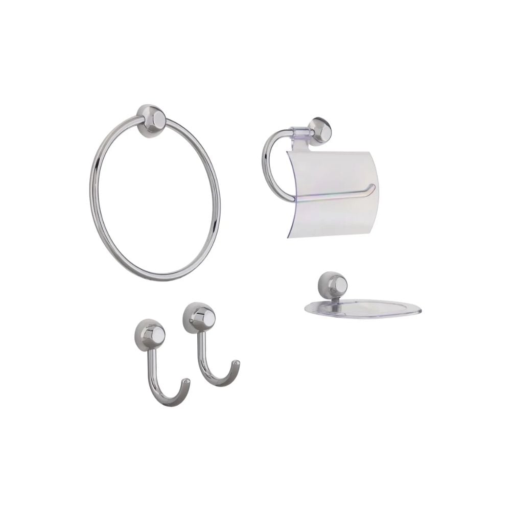 Kit de Acessórios para Banheiro Japi Cromado com 5 Peças | JKSCF - imagem 1