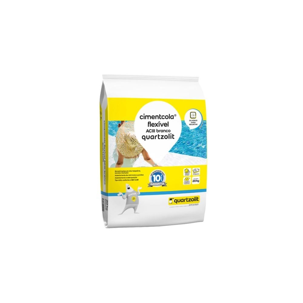 Cimentcola Flexível ACIII Branco 20Kg - imagem 1