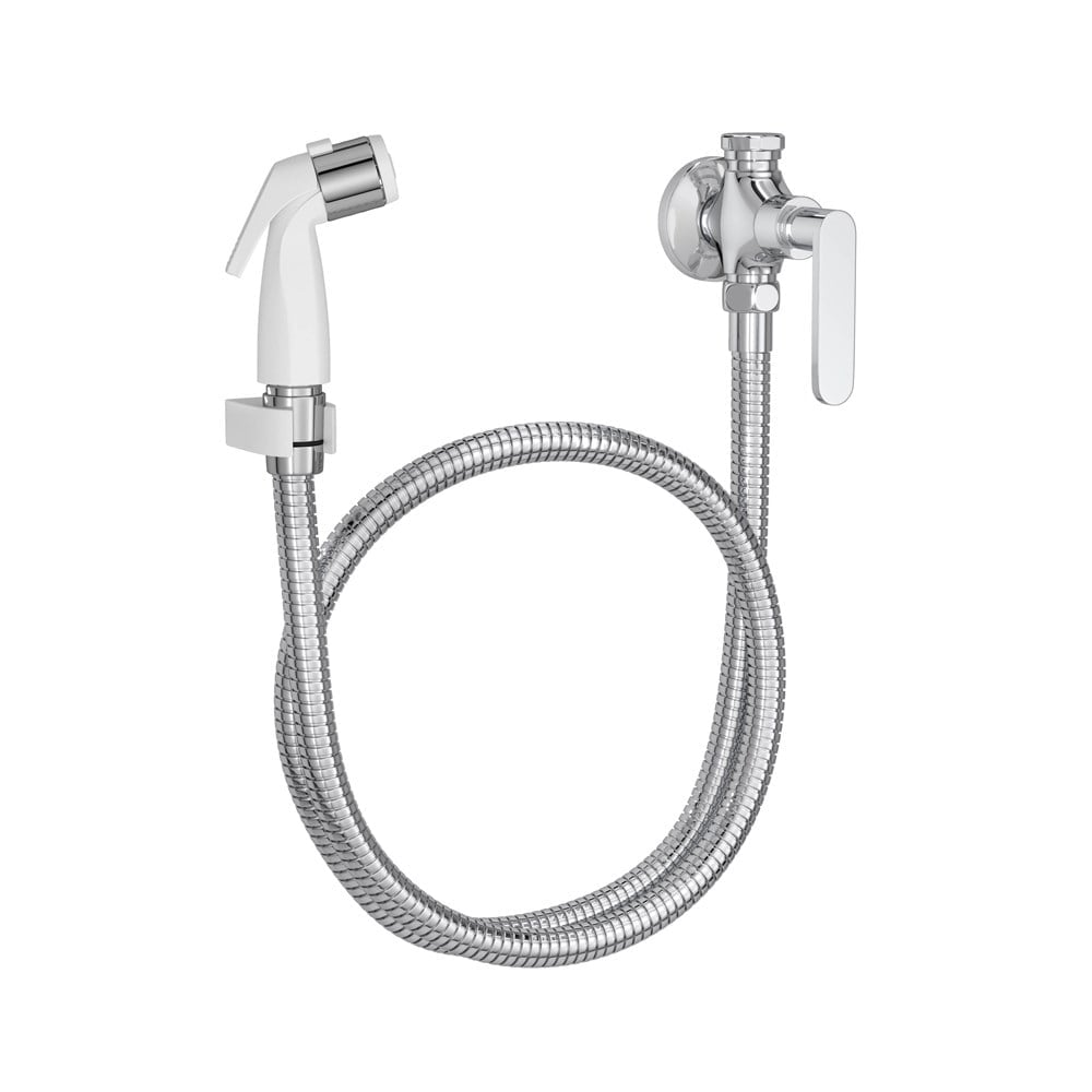 Ducha Higiênica Deca Cromada Flex Plus com Registro e Derivação 1984.C21.ACT.CLM
