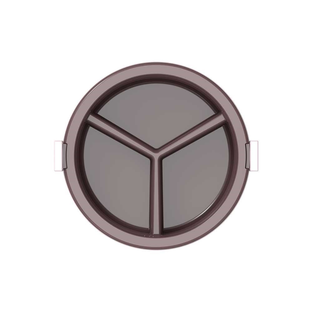 Marmita Térmica Tekcor com Presilha 3 Divisão 1.5L Bege 09003.1241.12