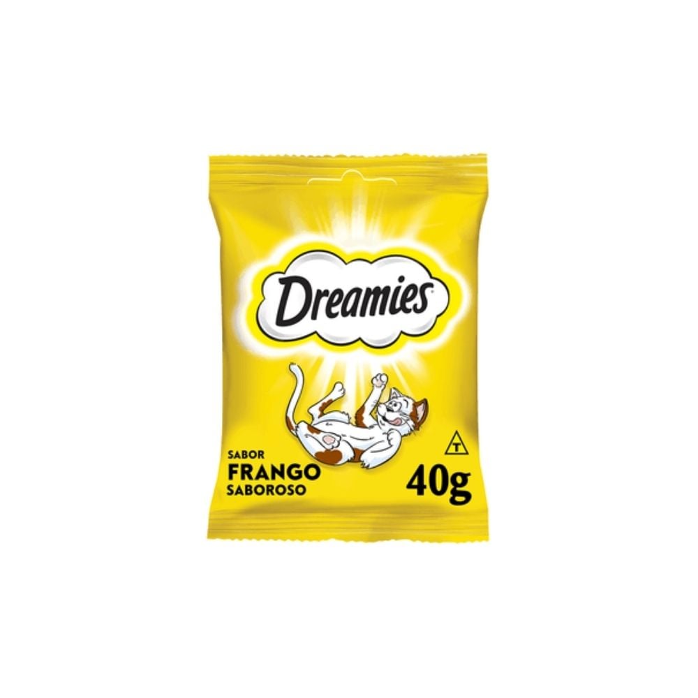 Petisco Para Gatos Adultos Sabor Frango Saboroso Dreamies 40g - imagem 1