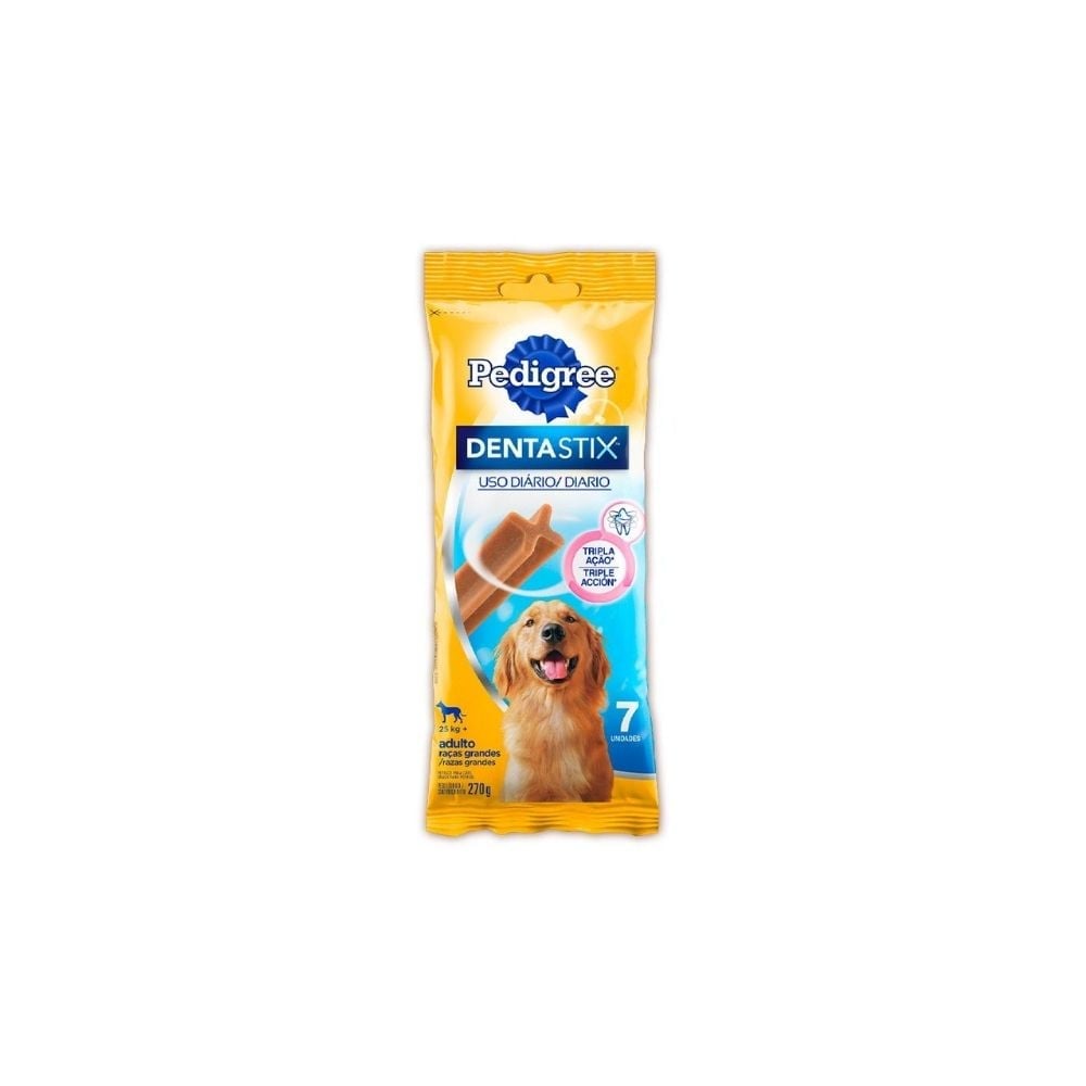 Petisco Para Cães Adultos Raças Grandes Dentastix Cuidado Oral Pedigree 7un - imagem 1