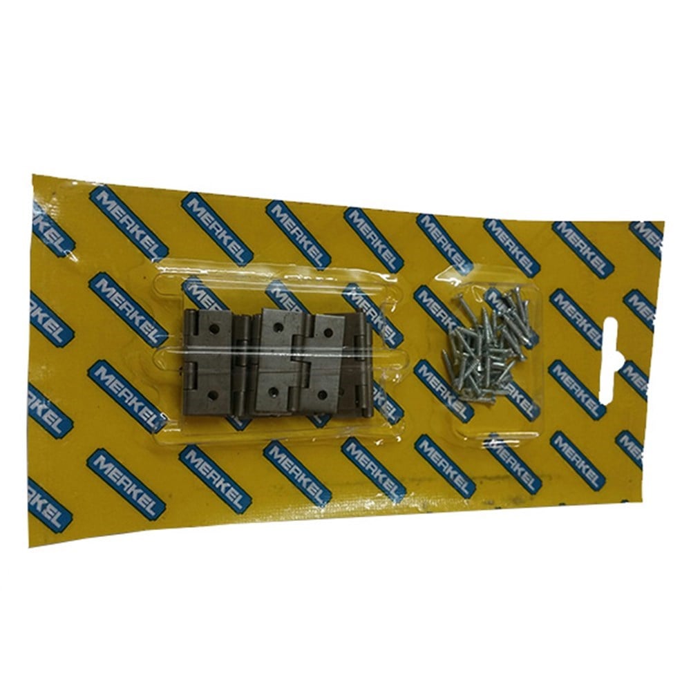 Dobradiça Merkel Ferro Polido 1.1/4" Blister com 10 Peças 789615581859