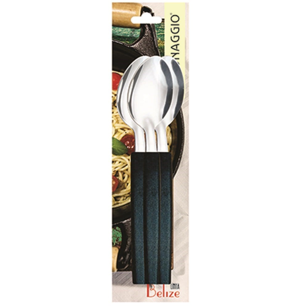 Colher Simonaggio Mesa Belize 3 Peças Preta 101.103.0101.002