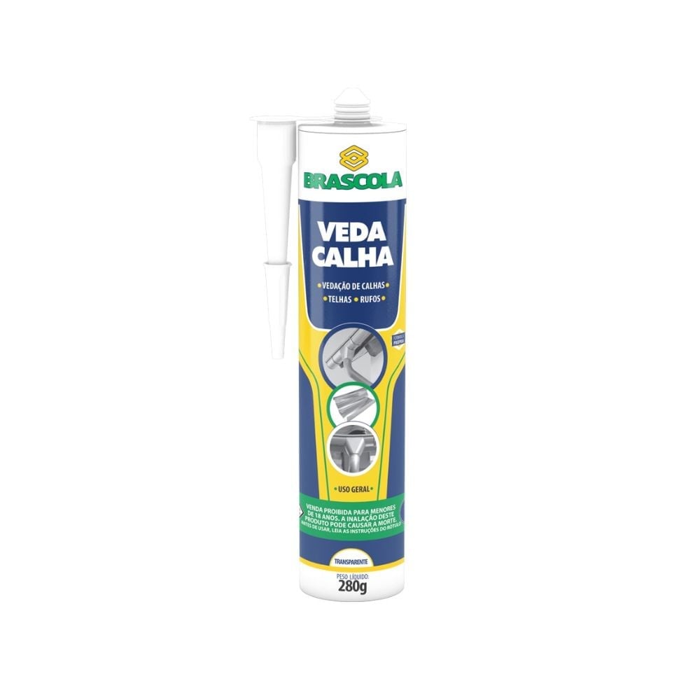 Cola Veda Calha Brascola Incolor 280G | 3030001