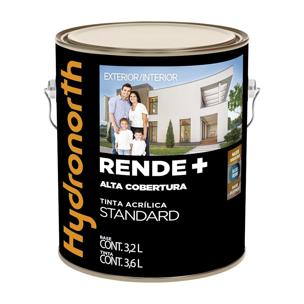 Tinta Hydronorth Rende+ Acrílica Standard Fosco 3.6L Terra Roxa 00059906