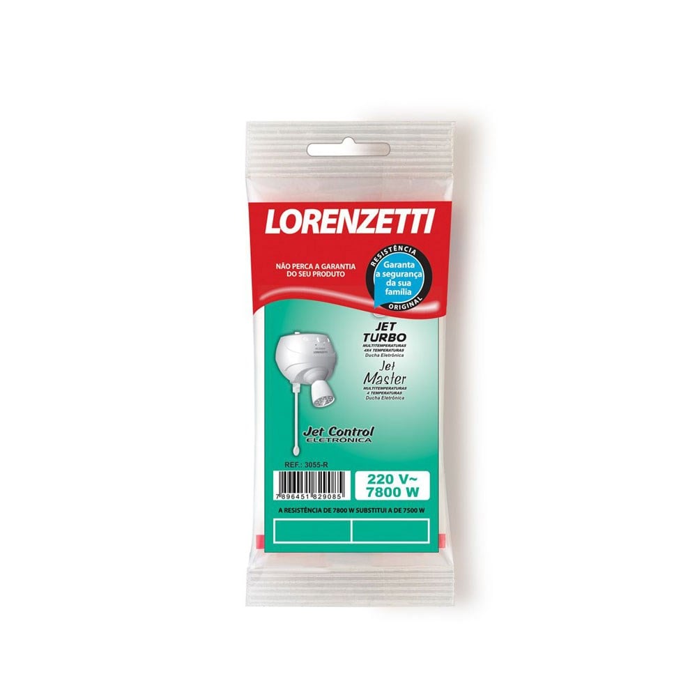Resistência Lorenzetti Jet Turbo/Master/Control 220V 7500W 3055R 7589043