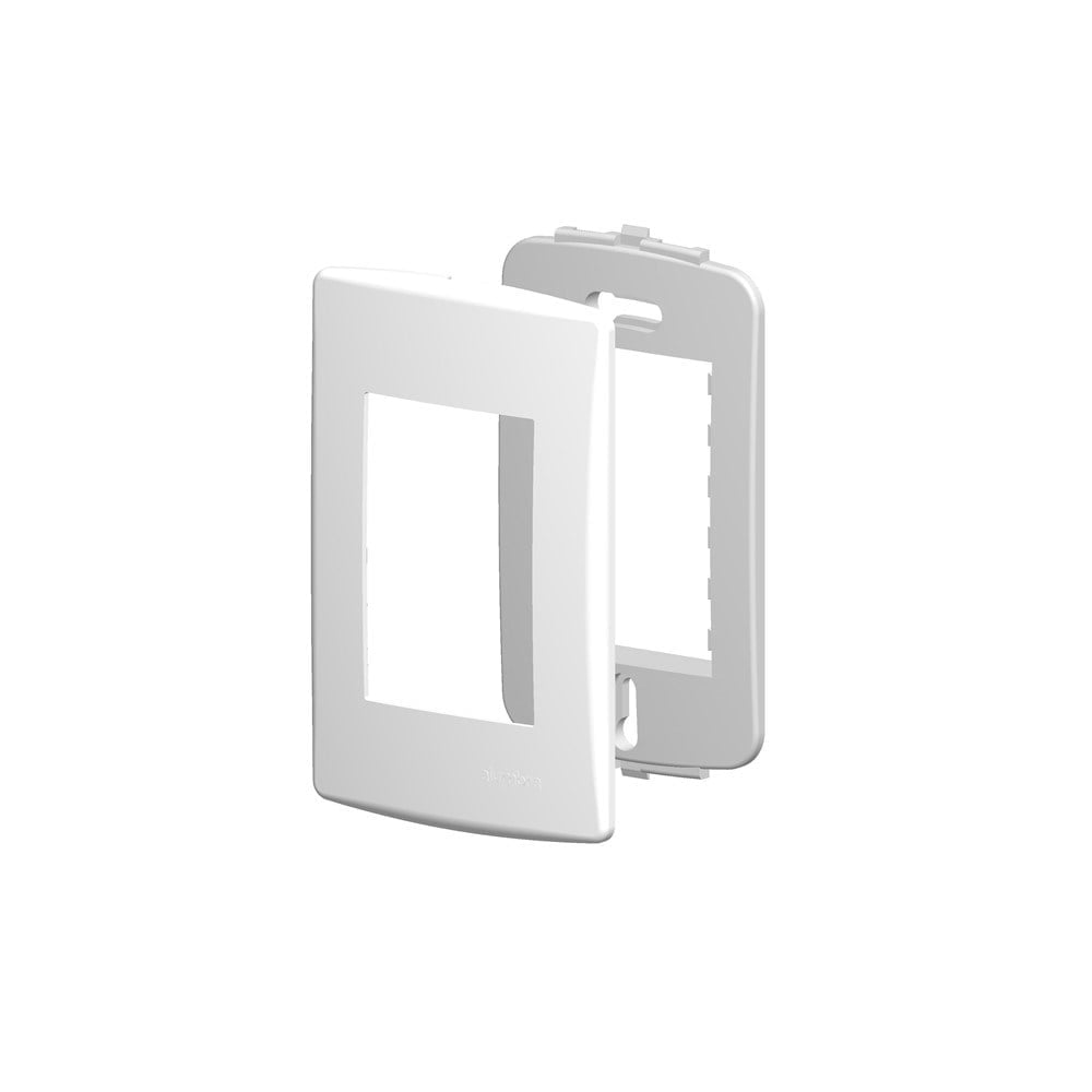 Placa Alumbra Siena 4x2 Branca (3 Modulos) 6403 - imagem 1