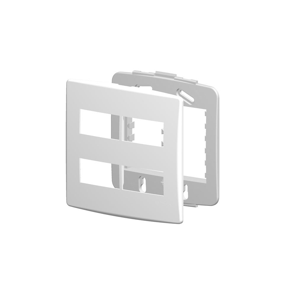 Placa Alumbra Siena 4x4 Branca (4 Modulos Distanciados) 6466