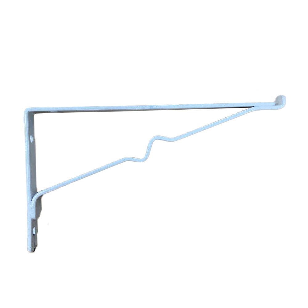 Suporte Prateleira Roloflex - P/ Vidro Branco 15cm | 3255