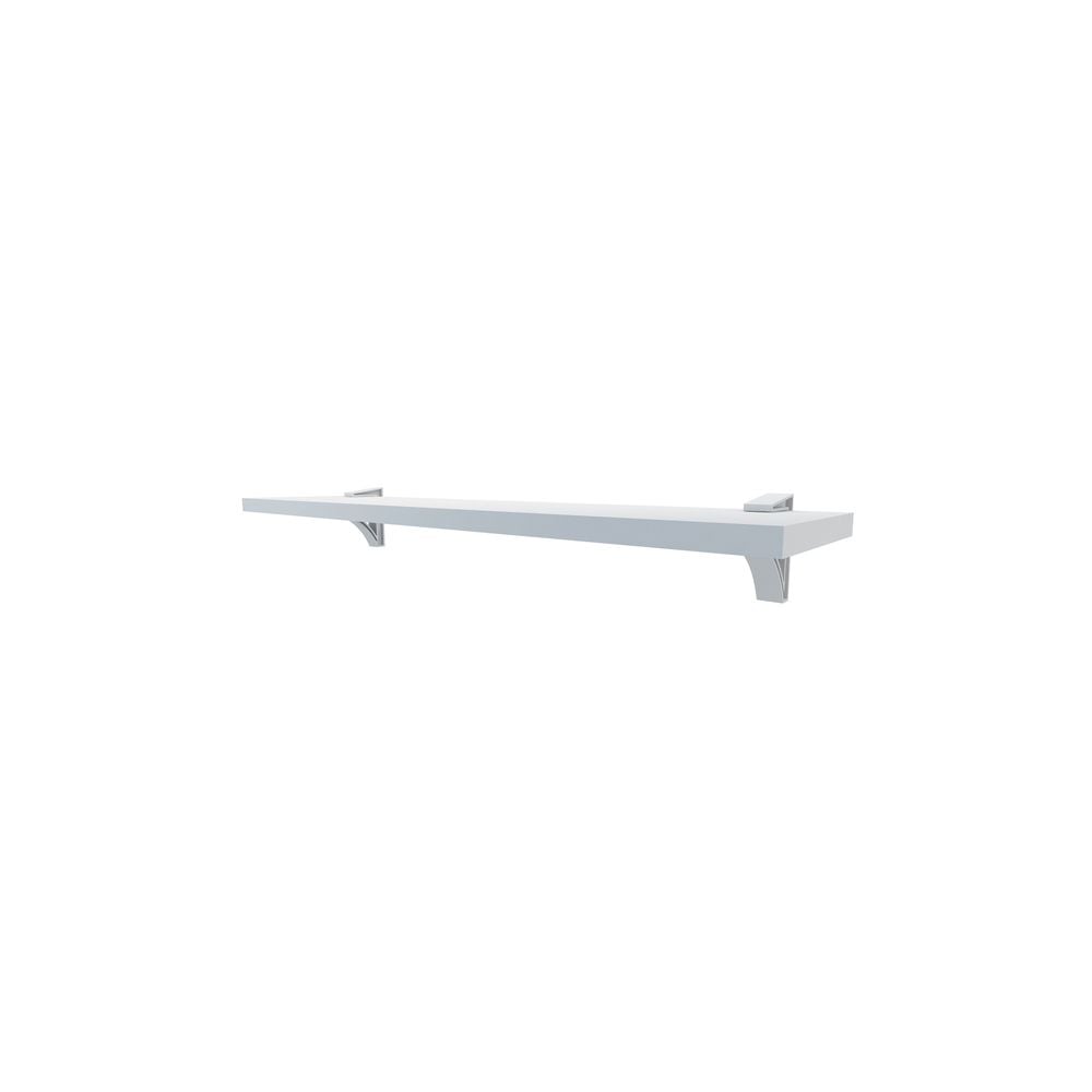 Prateleira Multivisao Clip Branca - 25x80CM | CLIP-2580-FF-BR