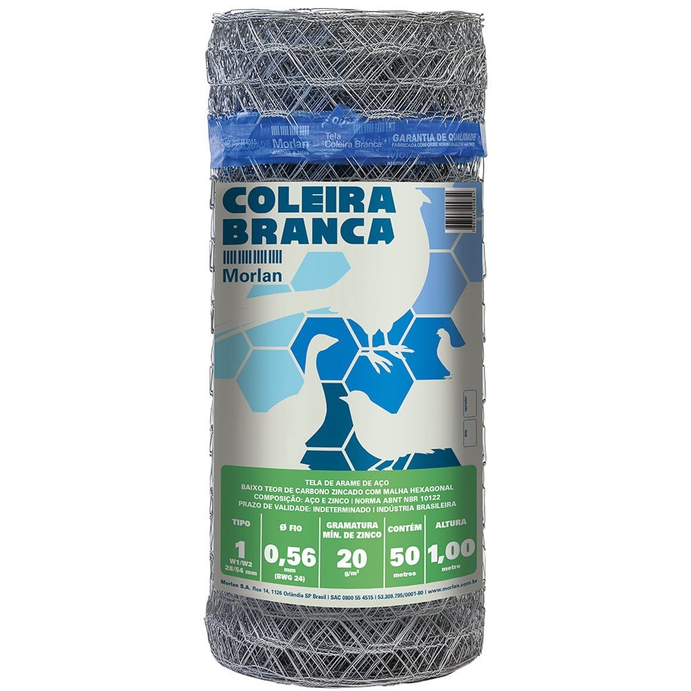 Tela Arame Morlan Pinteiro 1x24x1.0 50m 985