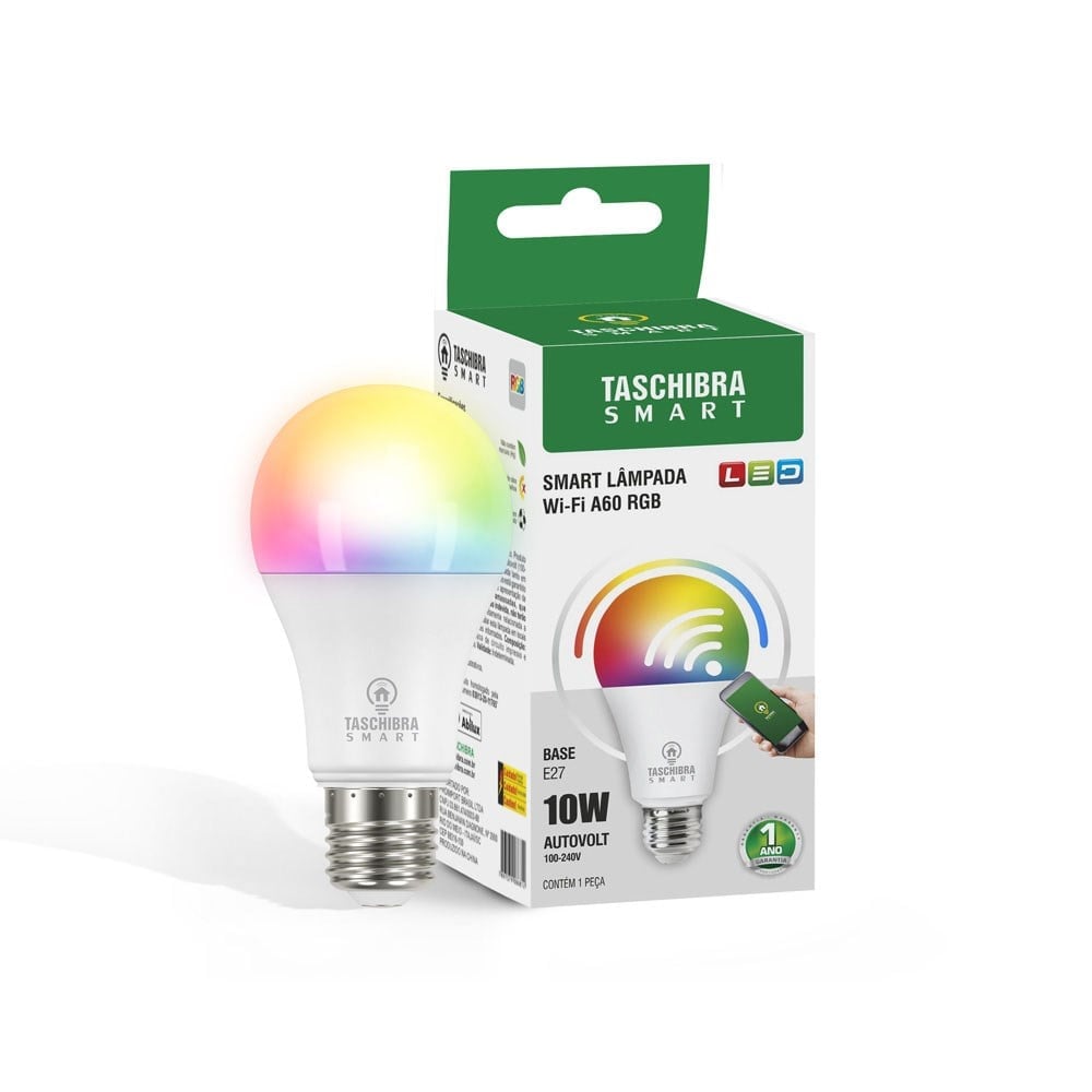 Lâmpada LED Taschibra Smart Wi-Fi 10W A60 | 11080507