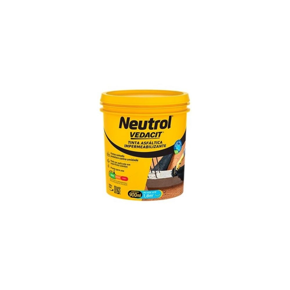 Impermeabilizante VEDACIT OTTO B. NEUTROL ACQUA 900ml Lata Base Água | 10783833 - imagem 1