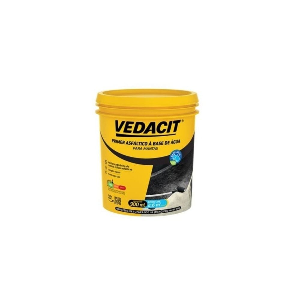Primer Para Manta Asfáltica Vedacit Base Água 900ml | 121908 - imagem 1