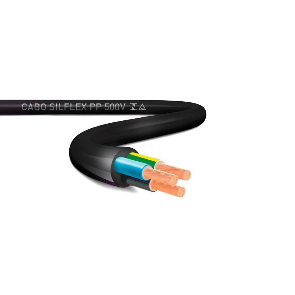 Fio Cabo PP Sil 3x10.0MM 1KV 100m Nax Flex