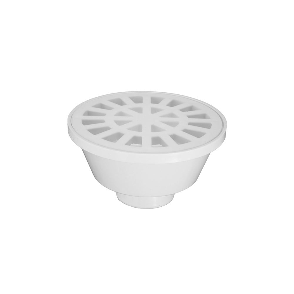 Ralo Sifonado Krona 100x38x40 Redonda Branco 922