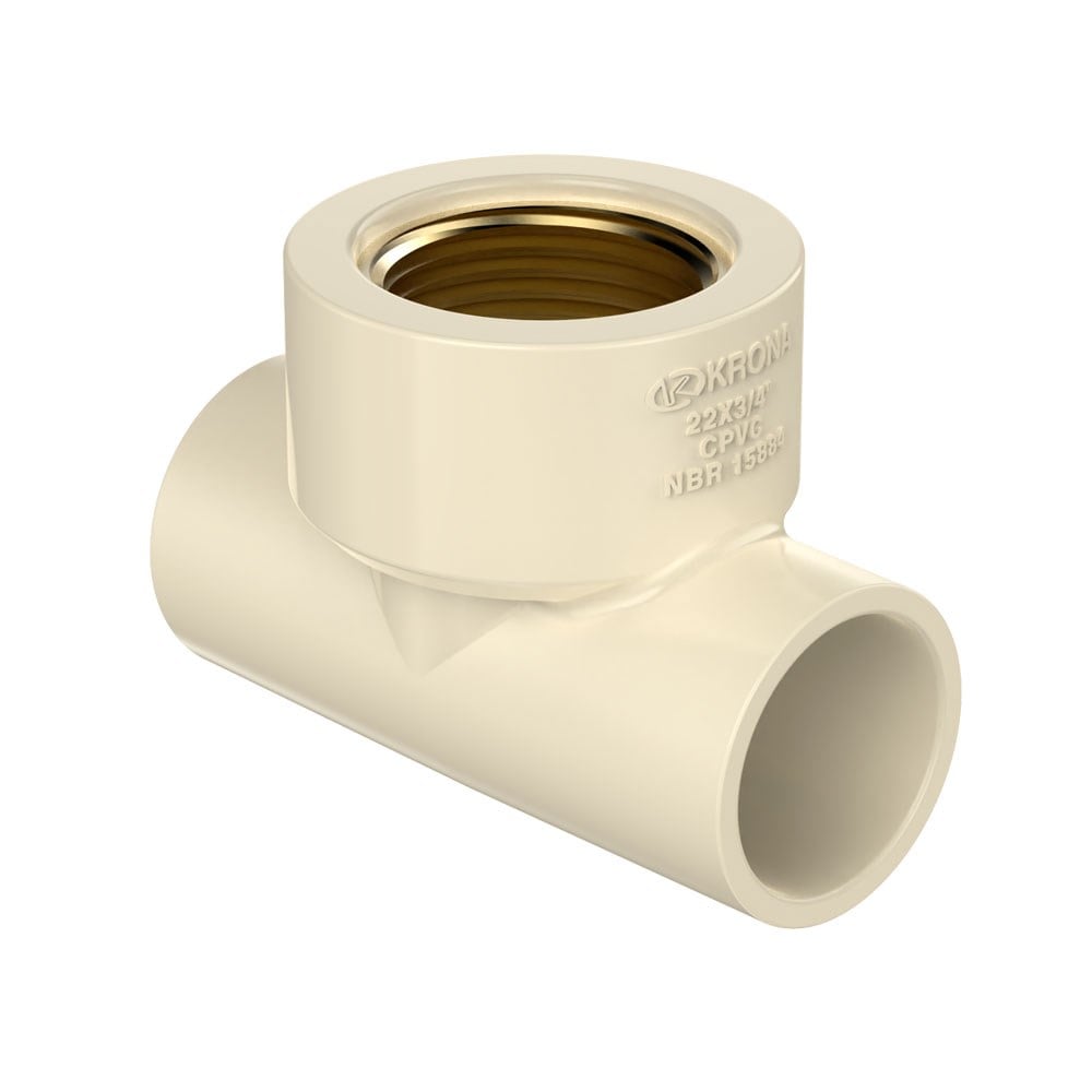 Tee Krona Ultraterm Transição CPVC 22X3/4 1376