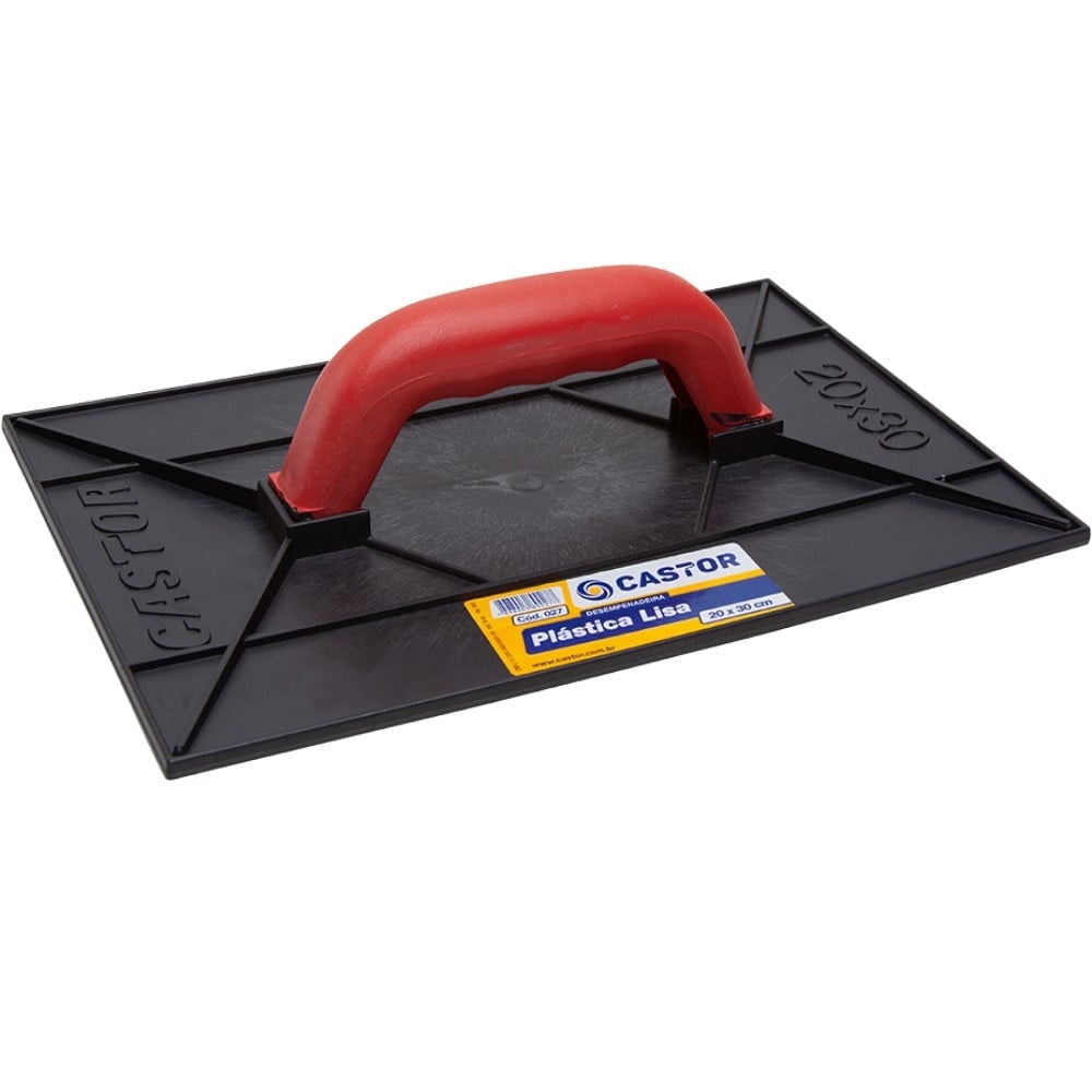 Desempenadeira PVC Castor 20 Lisa Preta 27