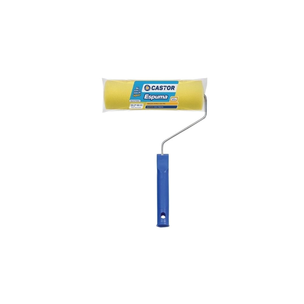 Rolo Espuma Castor 23cm com Cabo 134