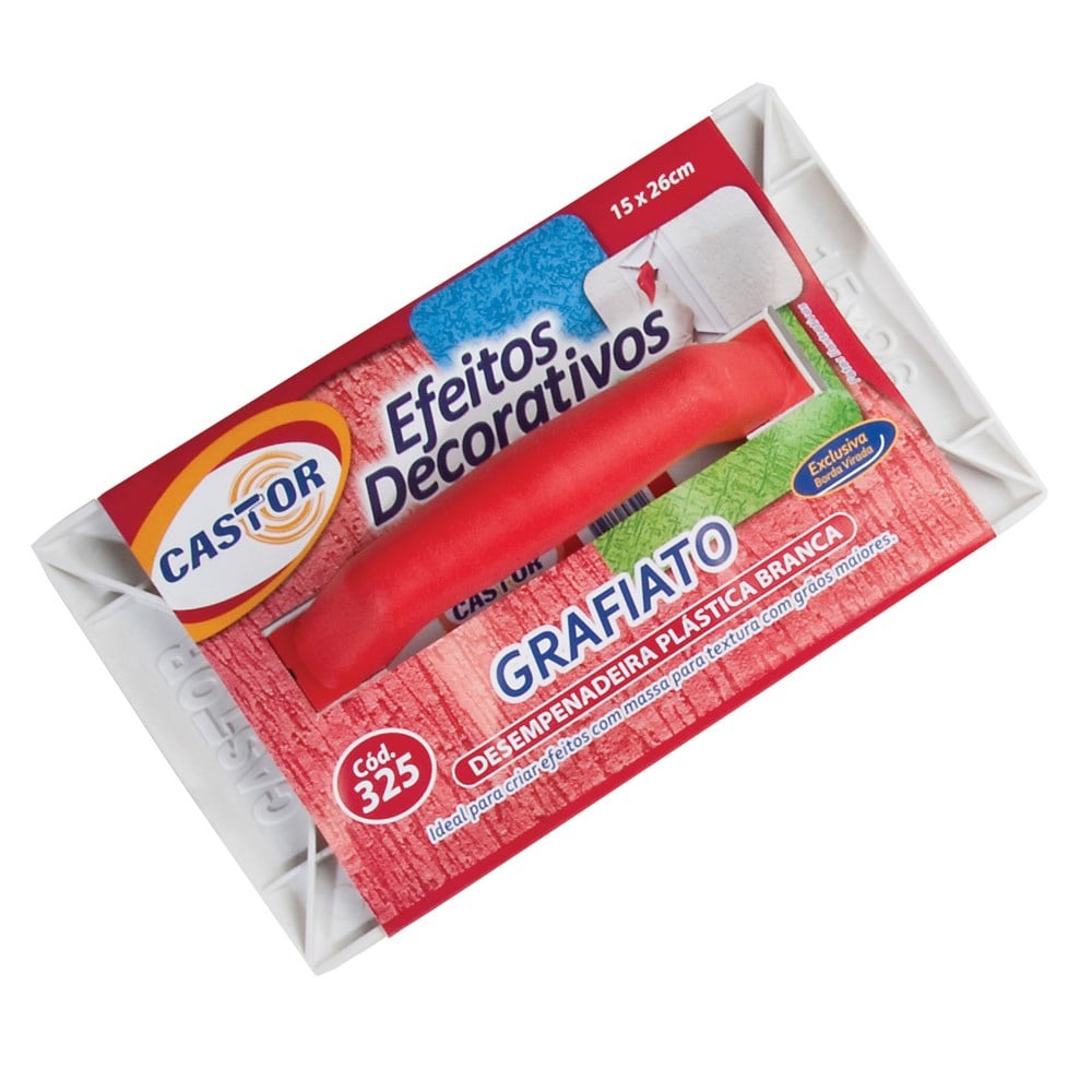 Desempenadeira PVC Castor 15 para Textura Branca 325